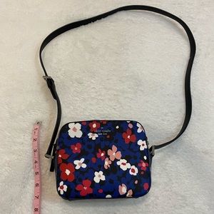 Kate Spade Blue Floral print crossbody